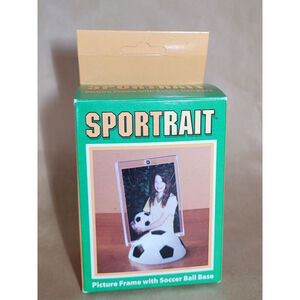 Ultrapro Sportrait Picture Frame with Soccer Ball Base, NIB